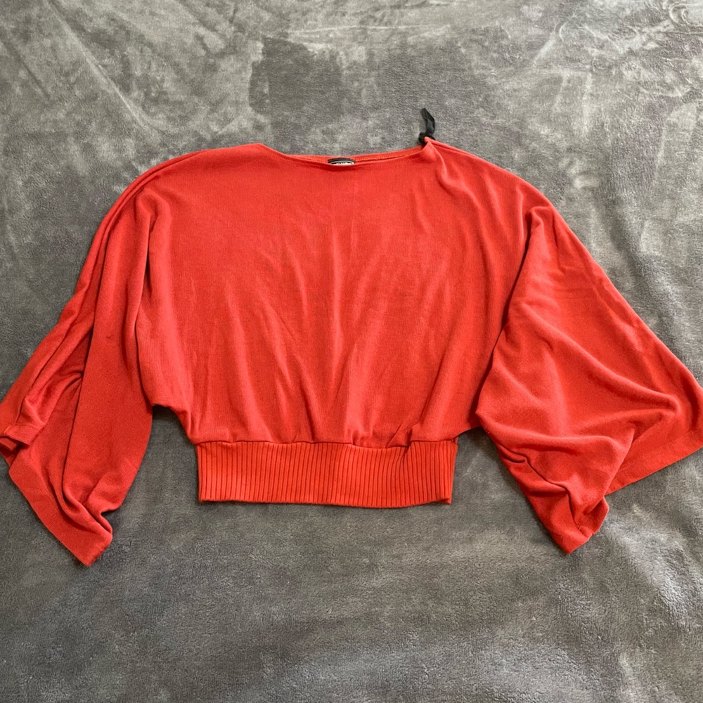 Vixen Burnt Orange Wide Arm Sweater